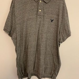 American Eagle Grey Polo Shirt